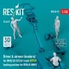 RESKIT RSF48-0092 Driver & airmen (modern) (3 pcs) (MHU-83 D/E lift truck UPPER loading position for RSK48-0009) (3D Printed) (1/48)